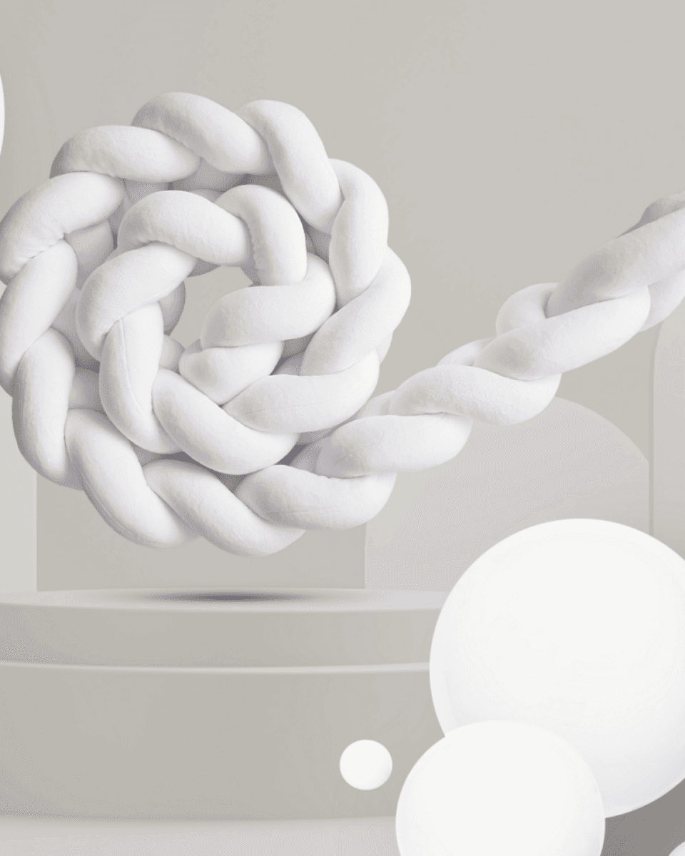 Baby Textil Pliš Pletenica-Ogradica 15X240Cm, Bijela