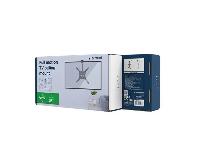 Gembird Nosač za televizor CM-55ST-01, Crni