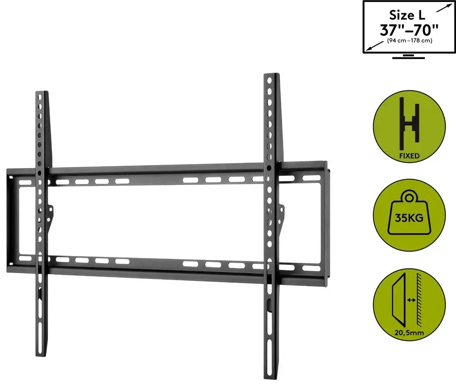 Goobay Nosač za televizor 49732 Basic TV wall mount Basic, Crni