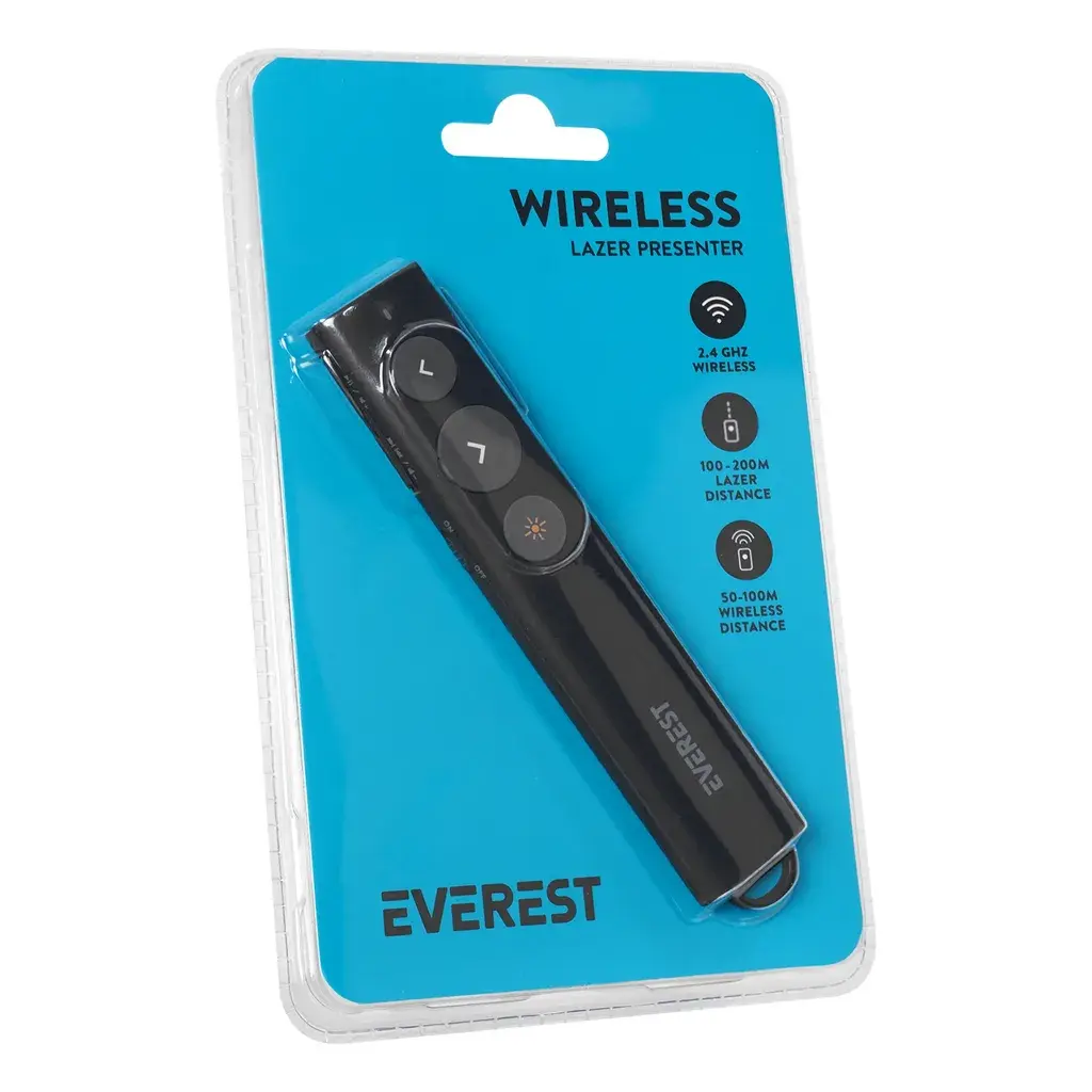 Everest Bežični prezenter TBA-11 2.4Ghz, Crni