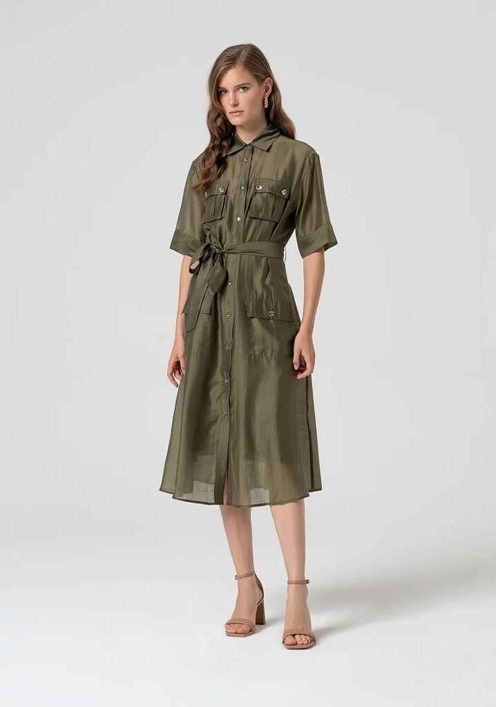 Fracomina Ženske Haljine SS25ŽFS25SD2007W206, Masline