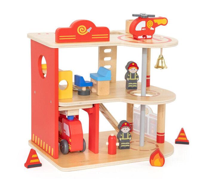 Igračka Master drvena vatrogasna stanica