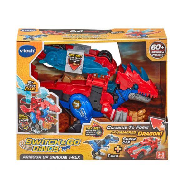 Switch & Go Dinos® Armour Up Dragon T-Rex