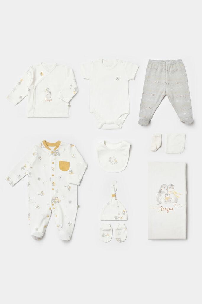 Set za iznošenje bebe BiOrganic 10/1,bež/sivi,56cm.