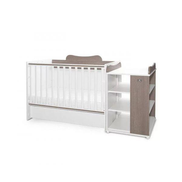 Krevet Multi 190/72 bijeli/krem