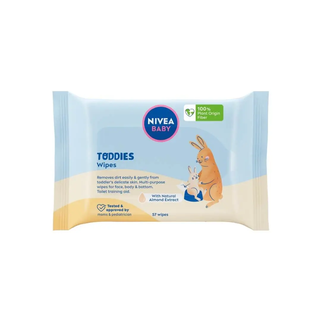 NIVEA vlažne maramice za bebe Toddies, 57 komada