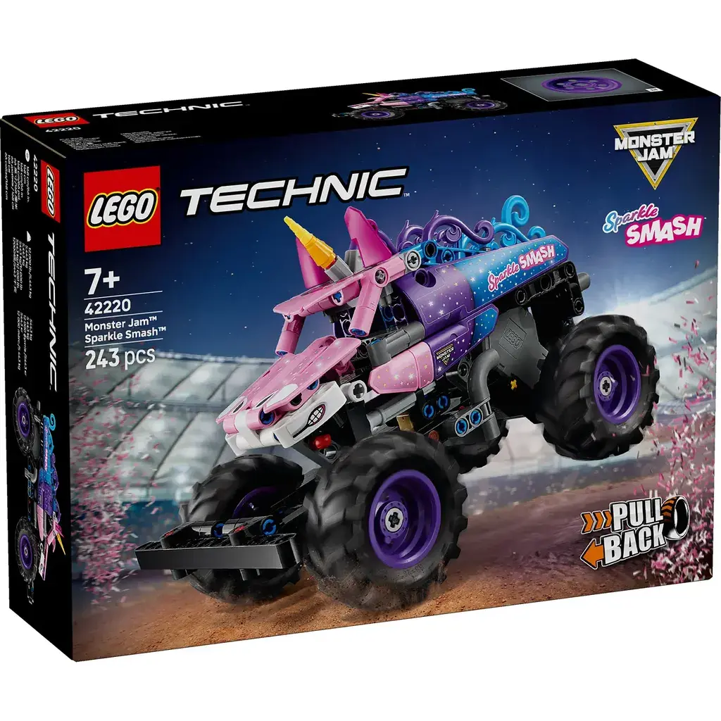 Lego Technic Monster Jam Sparkle Smash Pull Vehicle 42220