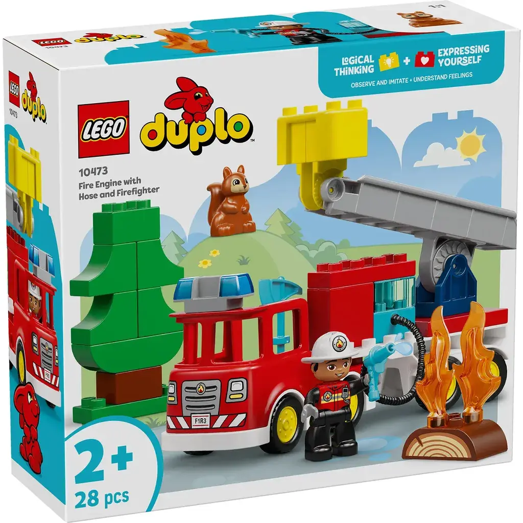 Lego Duplo Vatrogasno vozilo s crijevom i vatrogascem 10473
