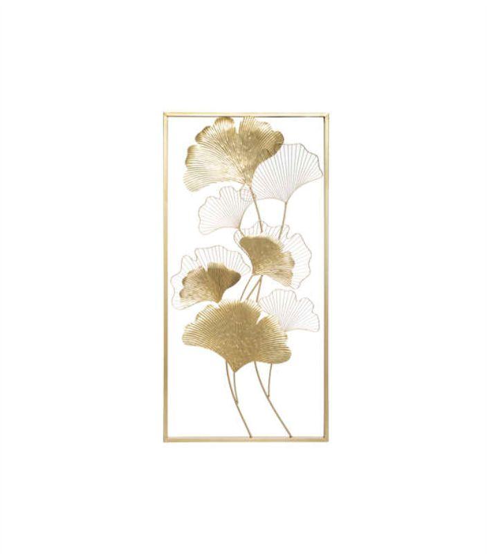Zidna dekoracija 173885, 50 x 100 cm, Zlatne boje