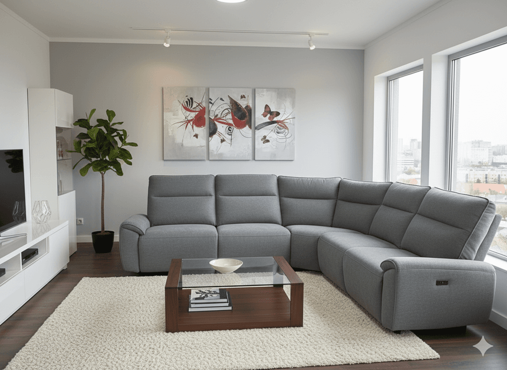 Ugaona garnitura Mw-ug westa, Siva