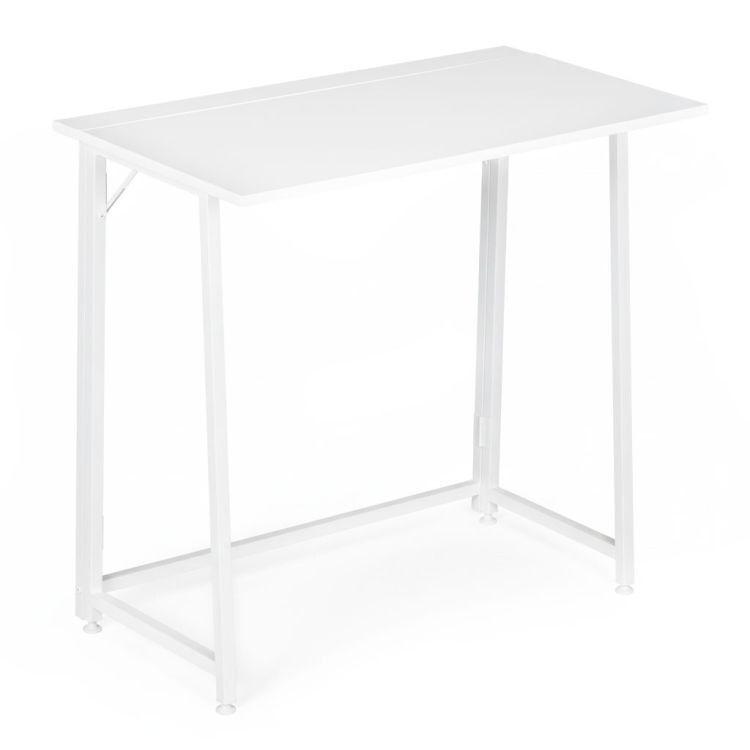 ModernHome Sklopivi kompjuterski sto, 80x45 cm, Bijeli