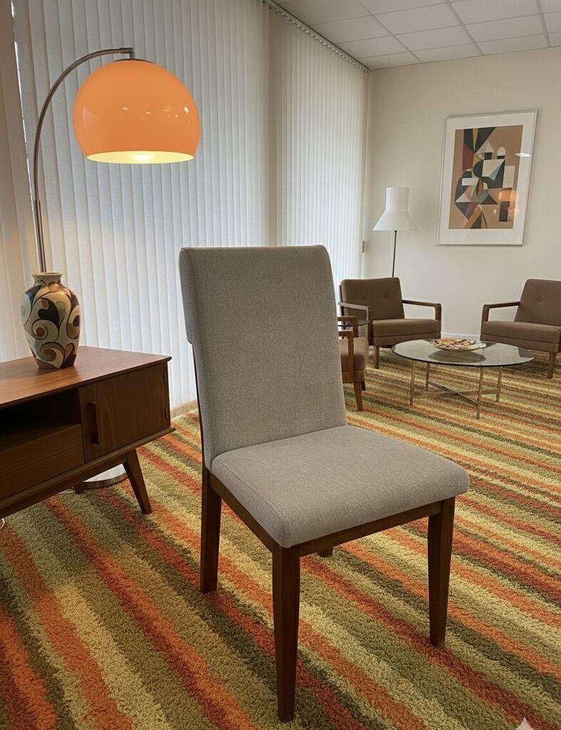 Trpezarijska stolica Ema lurex 3, Braon