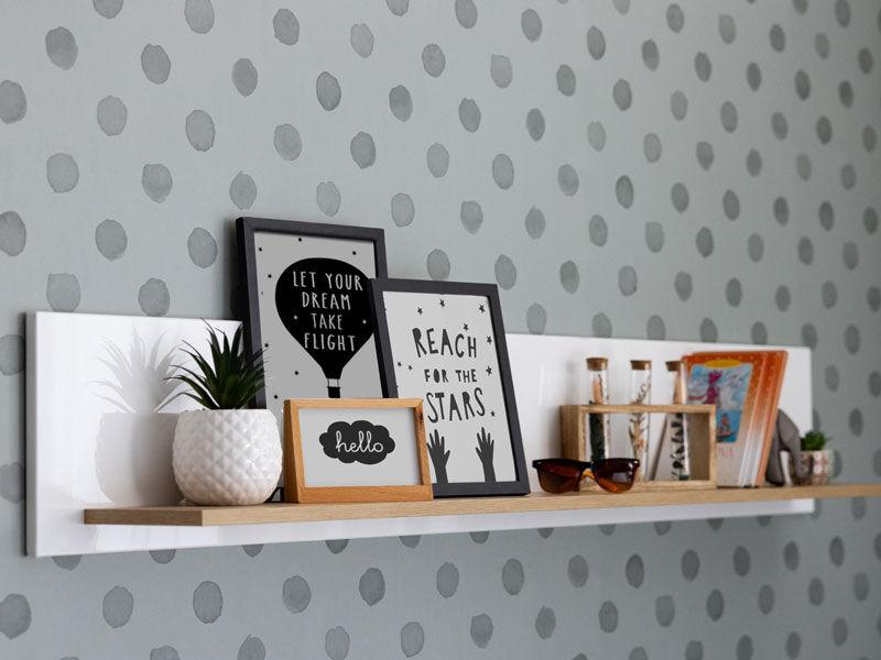 Zidna polica Bretagna zp ah blf fsc, Bež