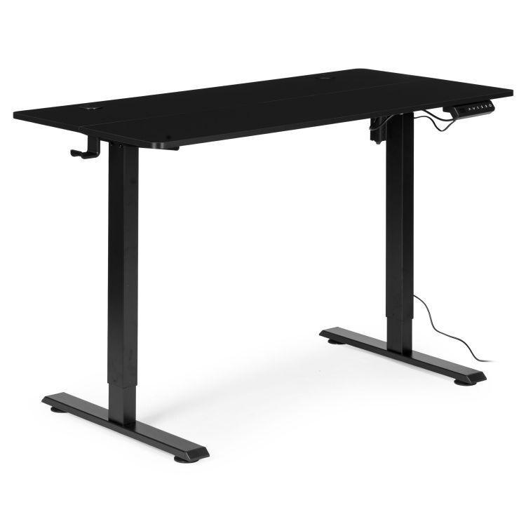 ModernHome Samostojeći električni stol, S podešavanjem visine, 72-117 cm, 120x60 cm, Crni