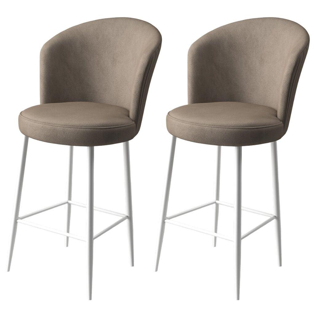 Hanah Home Set barskih stolica Alta, 2 dijela, Bež-bijela