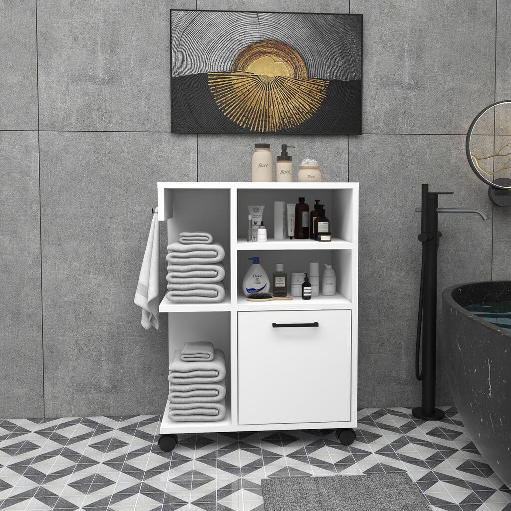 Hanah Home Višenamjenska komoda Rebus, 80,9 x 60 x 35 cm, Bijela