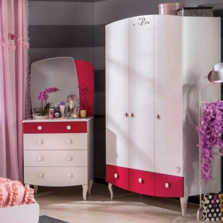 Čilek Mobilya Yakut Komoda Sa Ogledalom