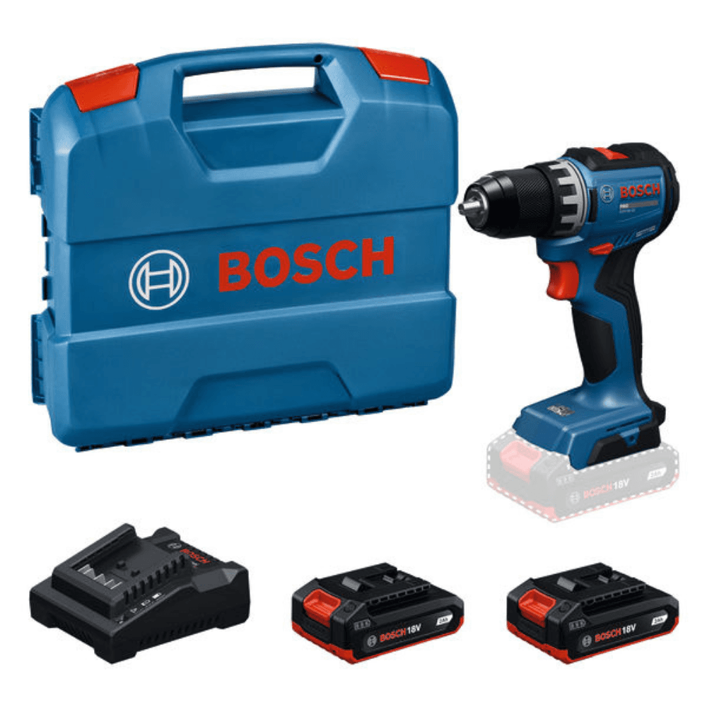 Bosch Akumulatorska bušilica/odvijač GSR18V-52, 2x GBA 18V 2.0Ah + GAL 18V-20 + L kofer, 06019S0025