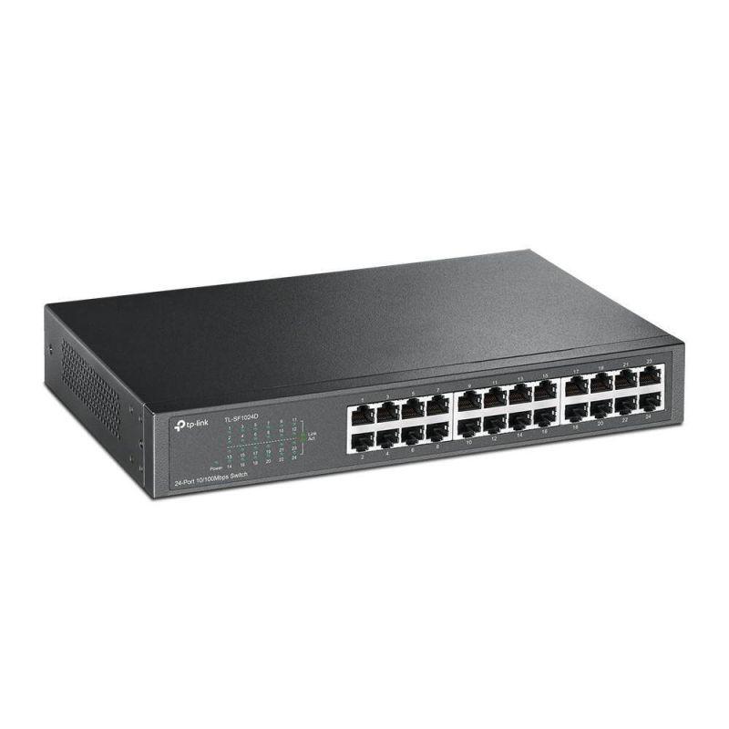 TP-LINK TL-SF1024D 24 port switch, 10/100Mb