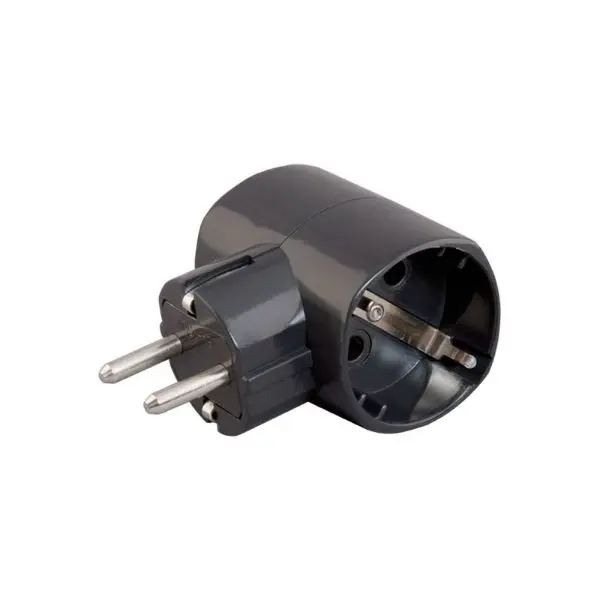 T razvodnik 16A dvostruki,crni