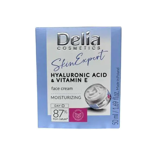 Delia Krema Za Lice Dnevna Hyaluronic Acid & Vitamin E 50mL