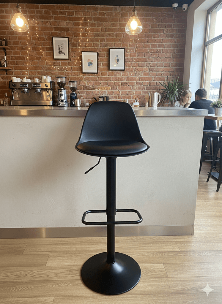 Barska stolica 034, 38x40x83cm, Crna