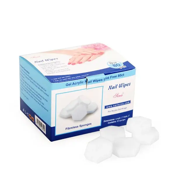 Nail tools Sunđeri za manikir Nail Wipes, 80 komada