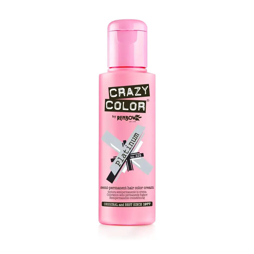 Crazy color Polutrajna boja za kosu Platinum, 100ml