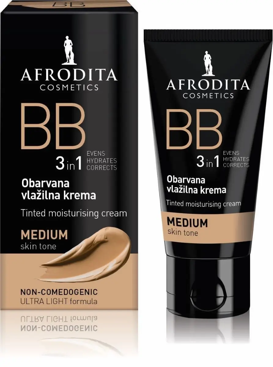 AFRODITA Tonirana hidratantna krema BB 3u1, srednja, 30ml
