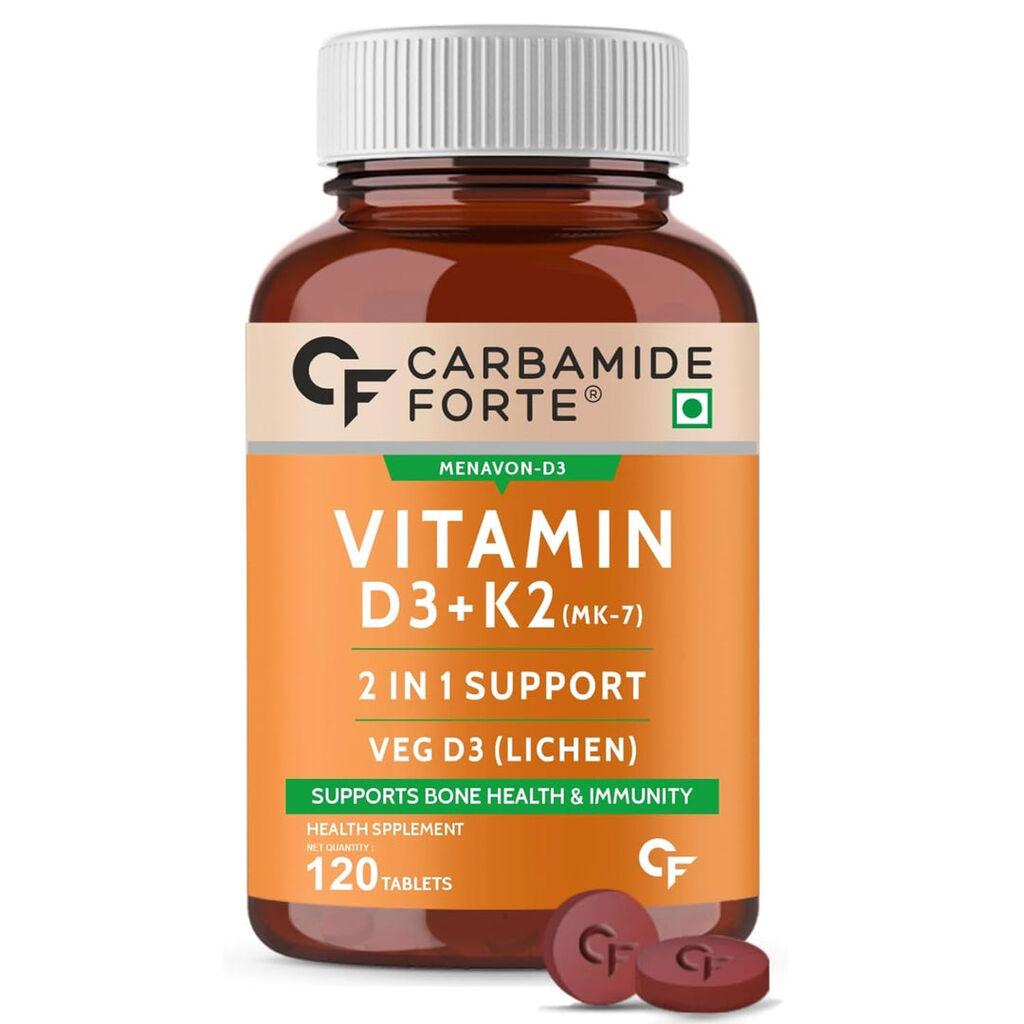 Vitamin D3+K2 by CARBAMIDE FORTE, 120tableta