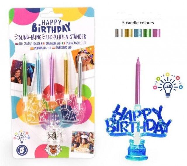 Trendhaus Rođendanske Svjećice Sa Led Postoljem