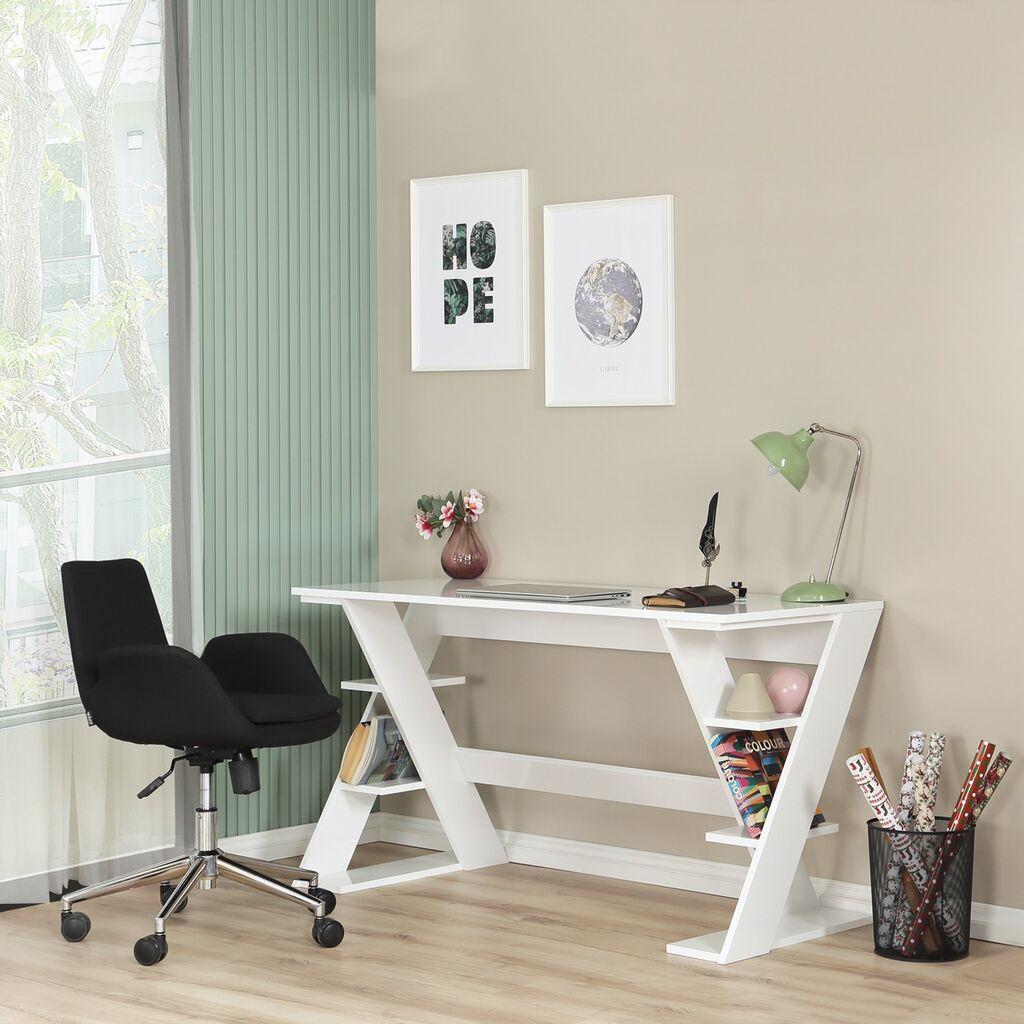 Hanah Home Radni sto Lungo, 140x73x60 cm, Bijeli