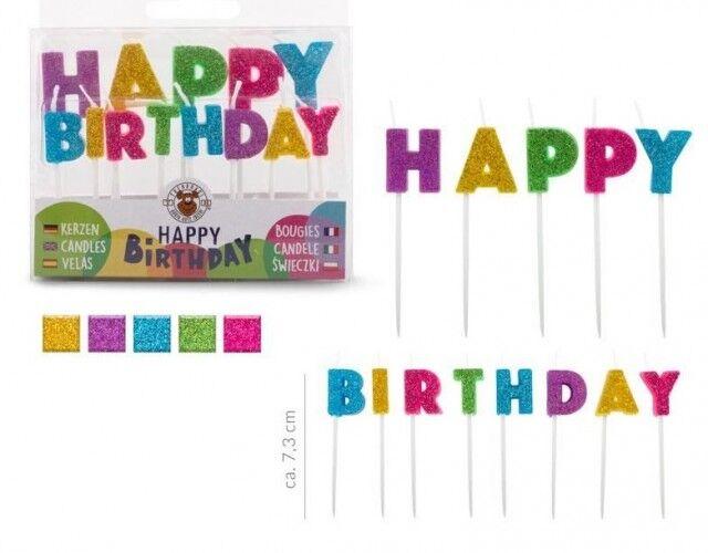Trendhaus Set Gliter Svjećica - Happy Brithday