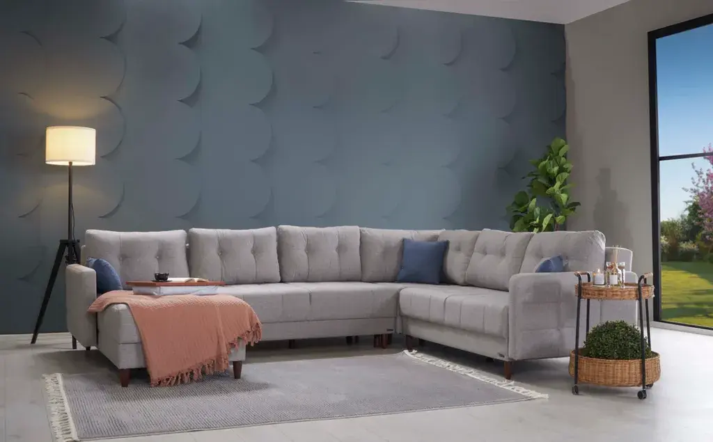 Kilim Mobilya  Porto Ugaoni Set, Sivi