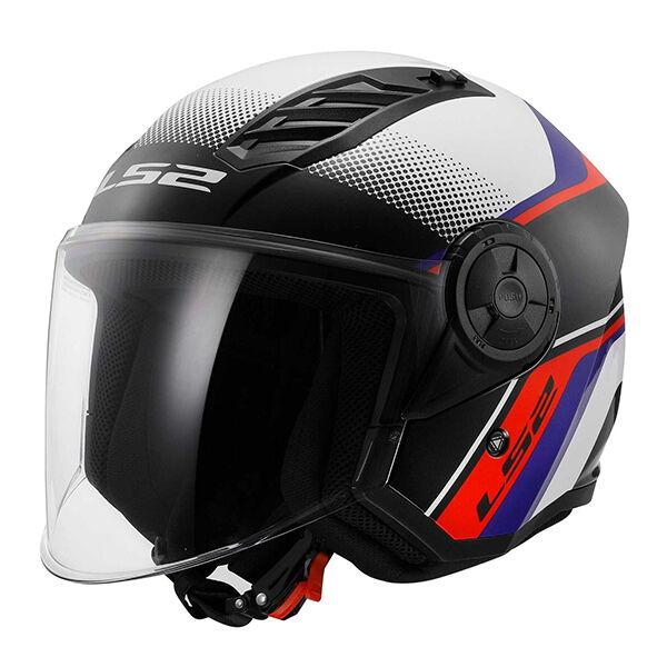 LS2 Kaciga OF616 Airflow II Rush, Crveno-plava