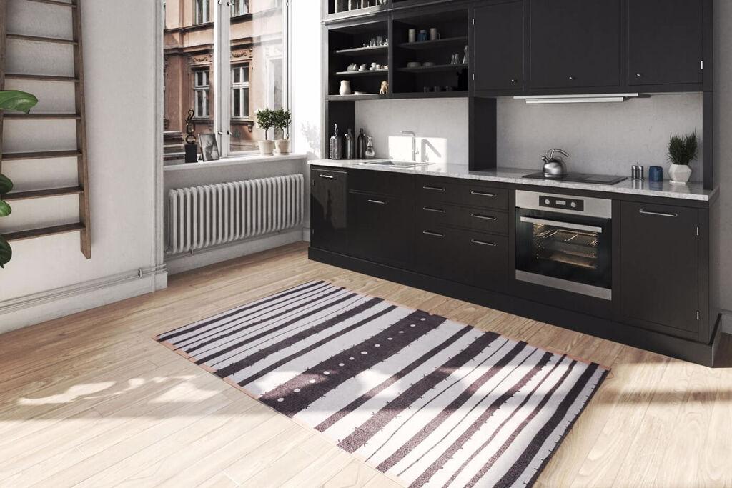 Conceptum Hypnose Tepih Funk -AL 173 t, 150x230 cm, Antracit-bijela