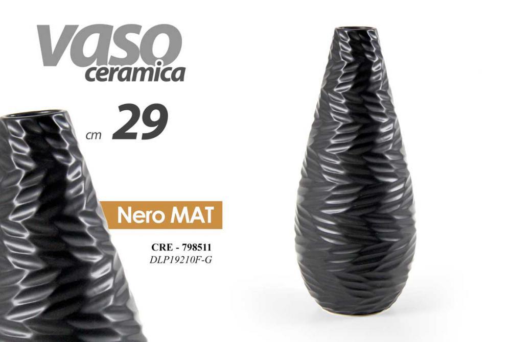 Vazna Crna Mat 29Cm Dlp19210Gd-1