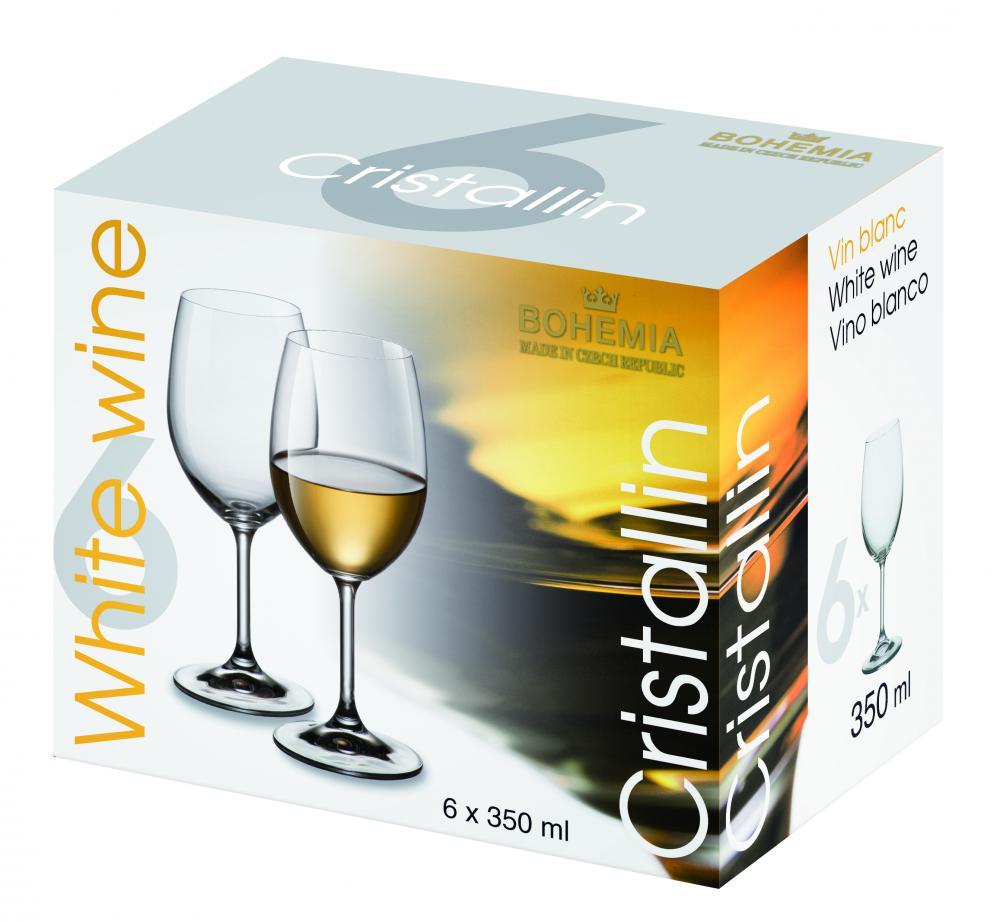 Čaše Za Vino Cristallin 350Ml, Box/6 Kom