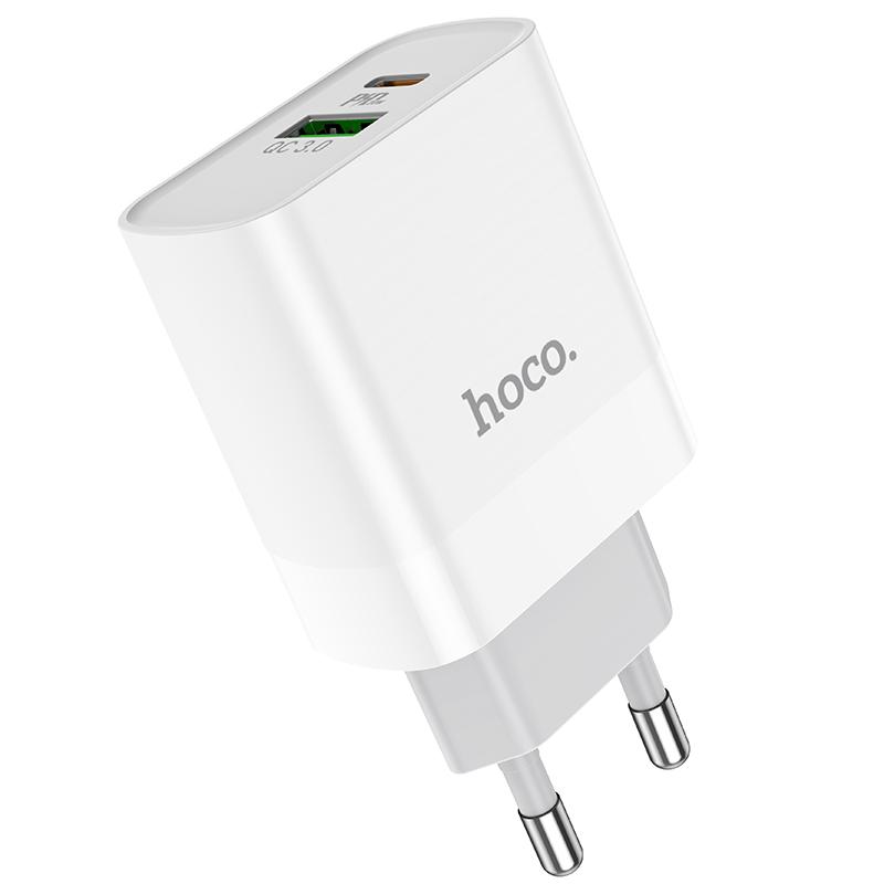 HOCO C80A Rapido Punjač PD20W+QC3.0, Bijeli