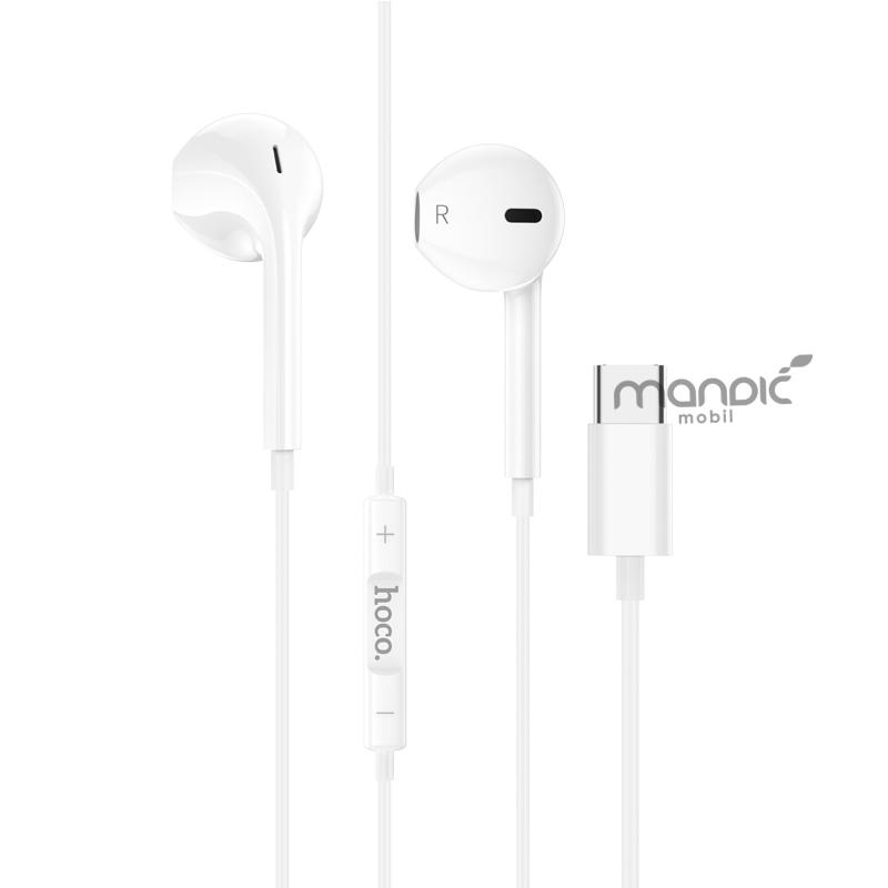 HOCO M101 Crystal joy Digitalne slušalice sa mikrofonom Tip- C, Bijele