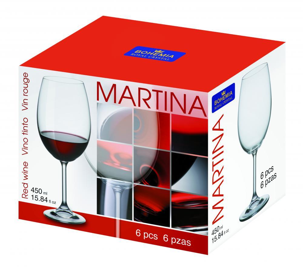 Čaše Za Crveno Vino Martina 450Ml Box/6 Kom