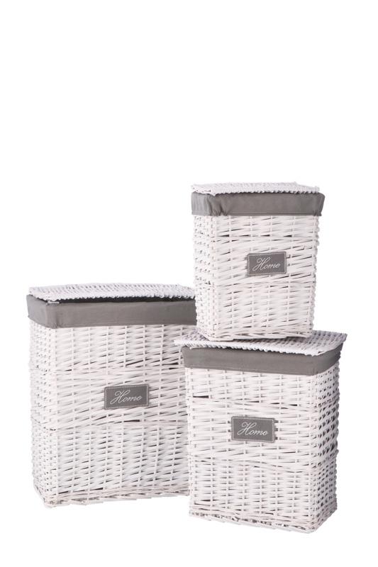 Korpa Za Ves Od Pruca Bijela 32X20,50H39,50Cm 102750