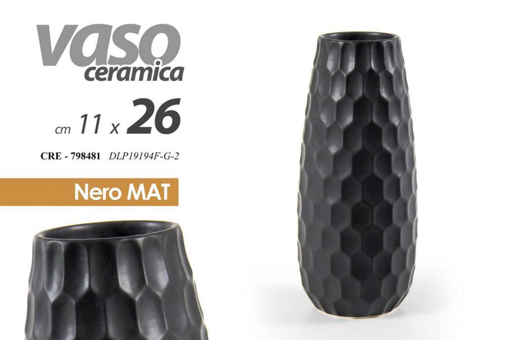 Vazna Crna Mat 26Cm Dlp19194Gd-1