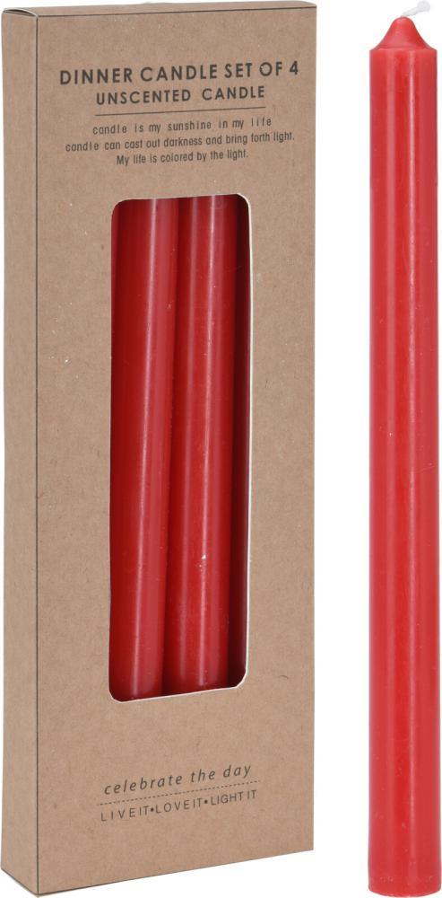 Svijeće 4/1 21Cm Crvene Acc696450