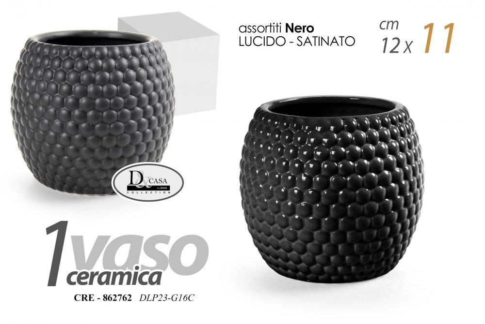 Vazna Crna 12*12*11Cm Dlp23G16C