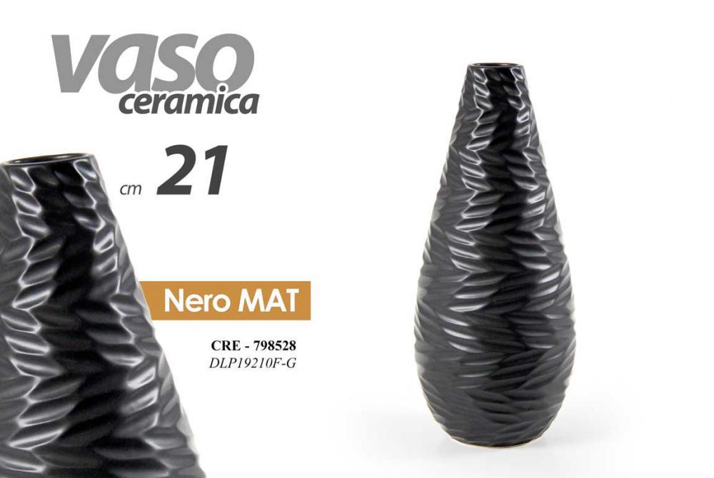 Vazna Crna Mat 21Cm Dlp19210F/G