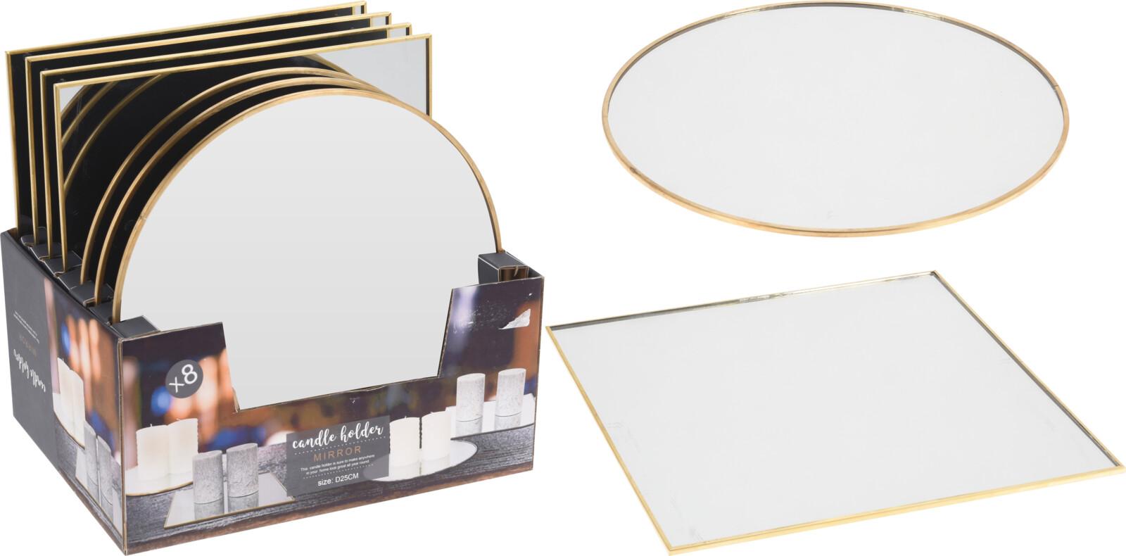 Podmetač Sa Ogledalom Acc681510 25Cm Zlatni Acc681510