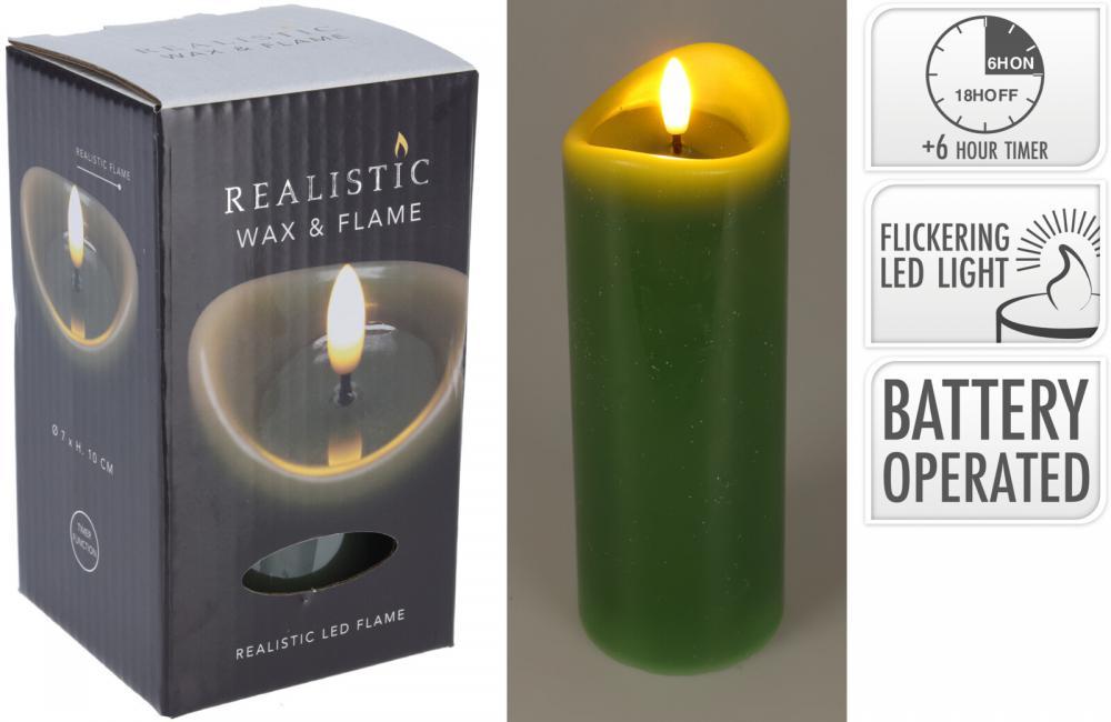 Led Candle 70X100Mm Olive Zelena Maslina Ax5433240