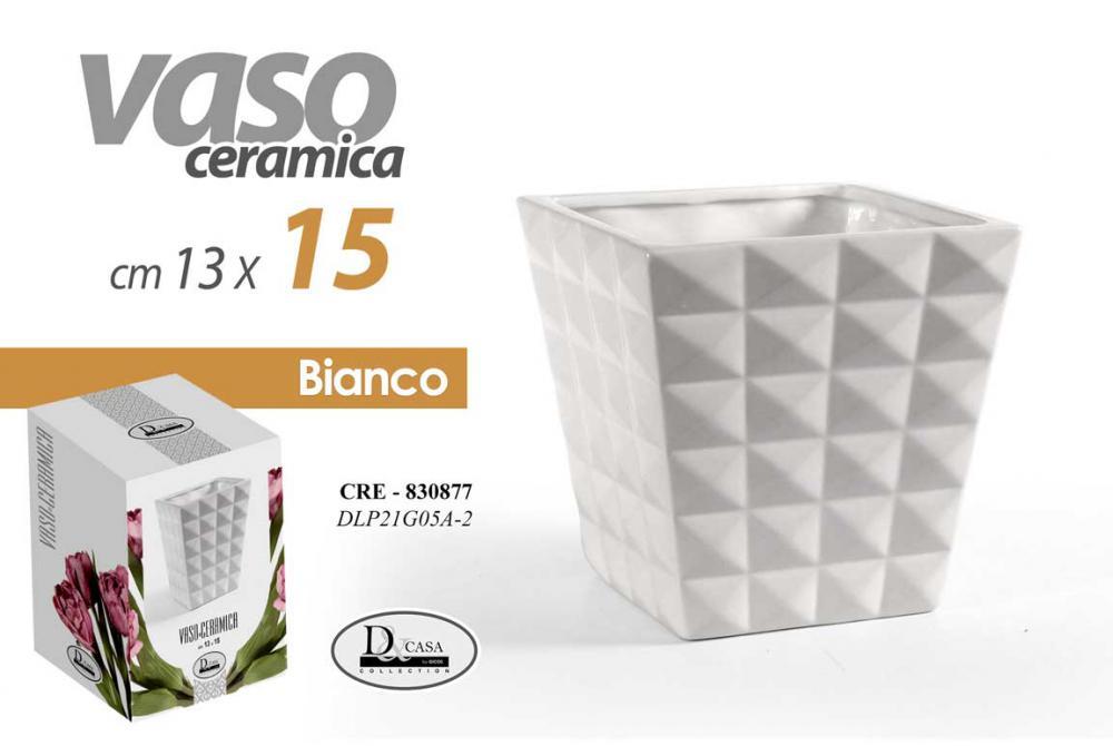 Cre/Vaso Bianco 13*13*15Cm Dlp21G05A-2
