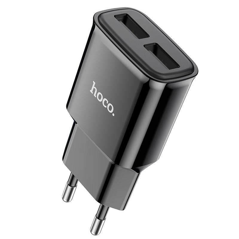 HOCO C88A Punjač sa dva USB porta, Crni